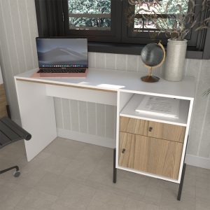 Escritorio Oficina Industrial Metalwood 4255 Hierro 1.25m