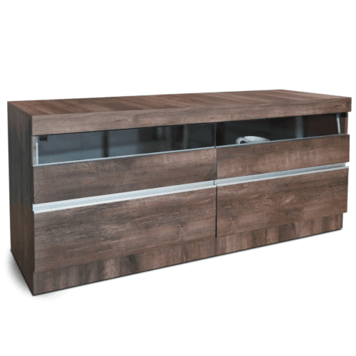 Bahiut Vajillero Moderno Tempo Vidrio 1.80m