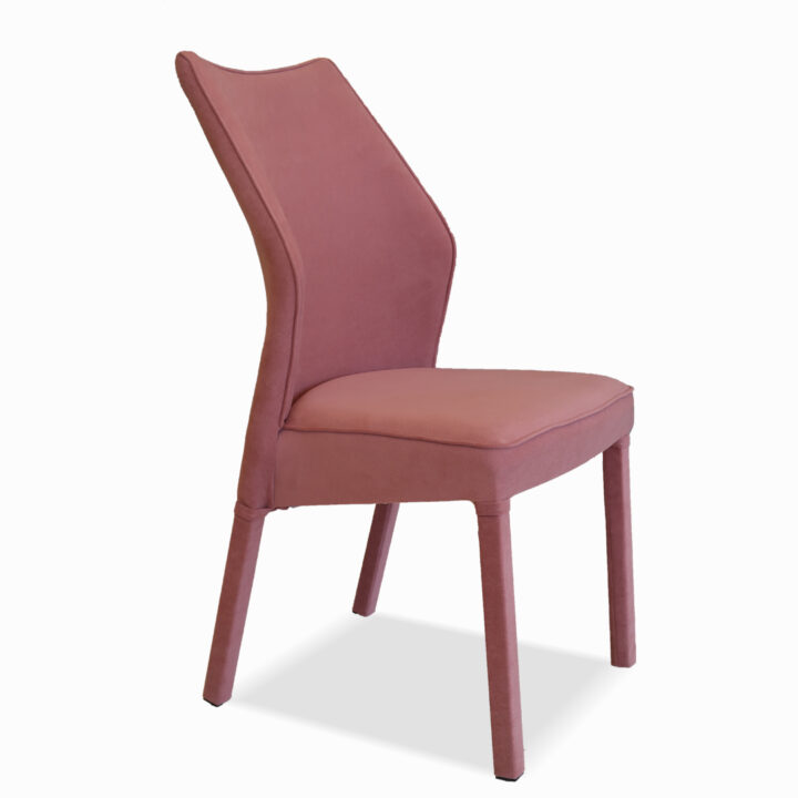 Silla Comedor Moderna Luxor Tapizada Ergonómica Pana Premium - ROSA