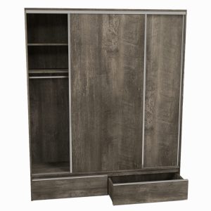 Placard Ropero Moderno Ragazzo 2 Puertas Corredizas Madera Terrarum 1.80m