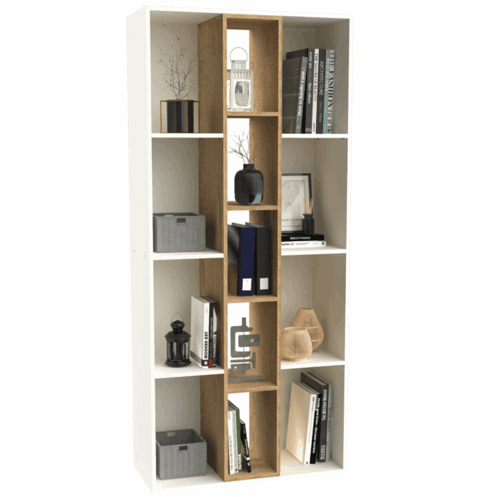 Biblioteca Estanteria Minimal Offi 10 Estantes 0.80m