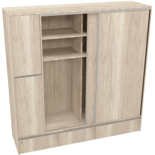 Placard Ropero Moderno Ragazzo 2 Puertas Corredizas Madera 2.20m
