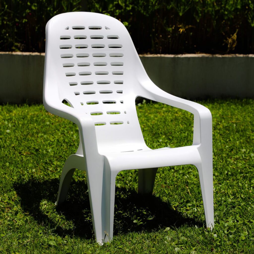 Sillon Plástico Beach Reforzado Apilable Blanco