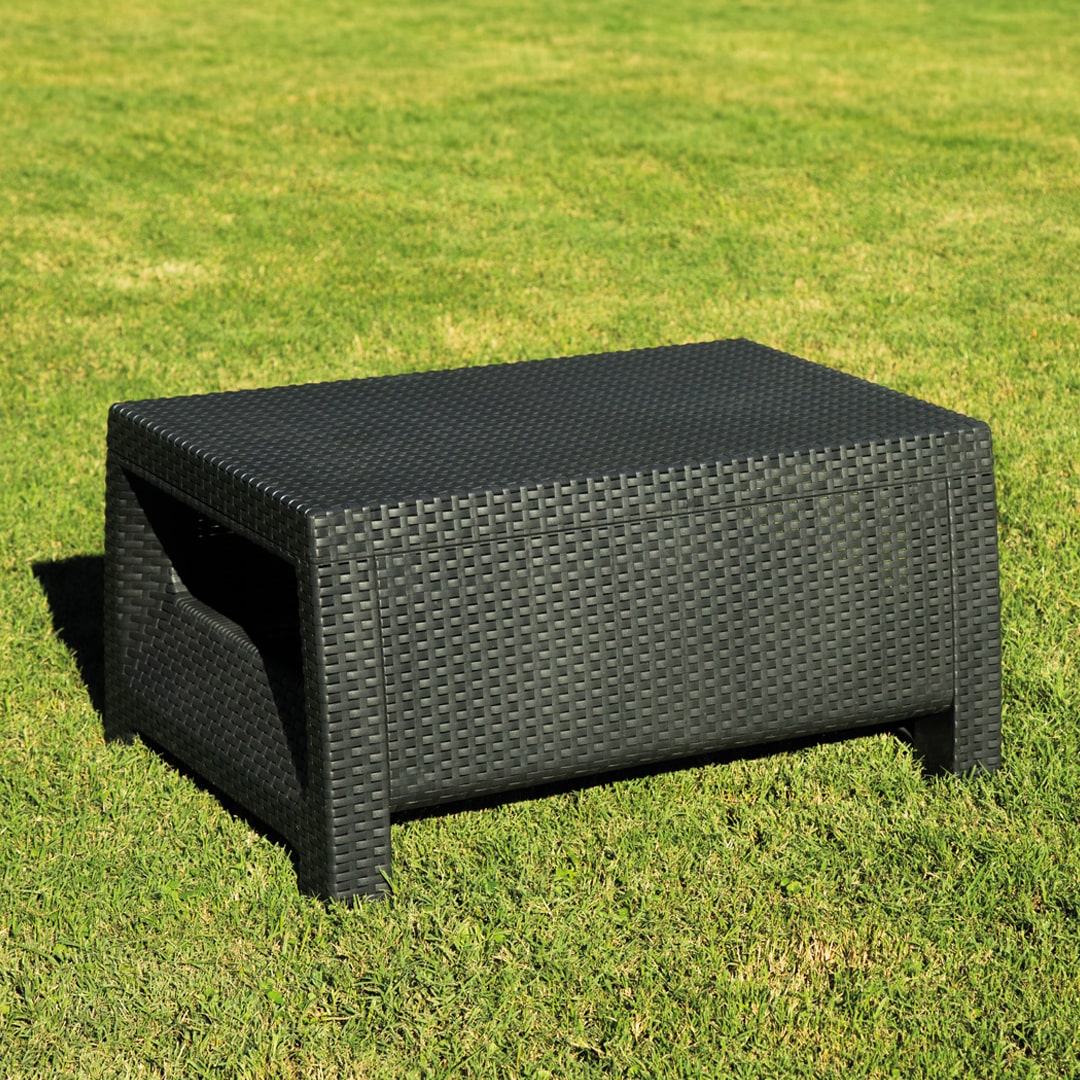 Set2 Jardín Plástico Simil Rattan Roma Grafito - Image 6