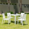Mesa Plástica Nook Cuadrada Rattan Desmontable 0 (4)
