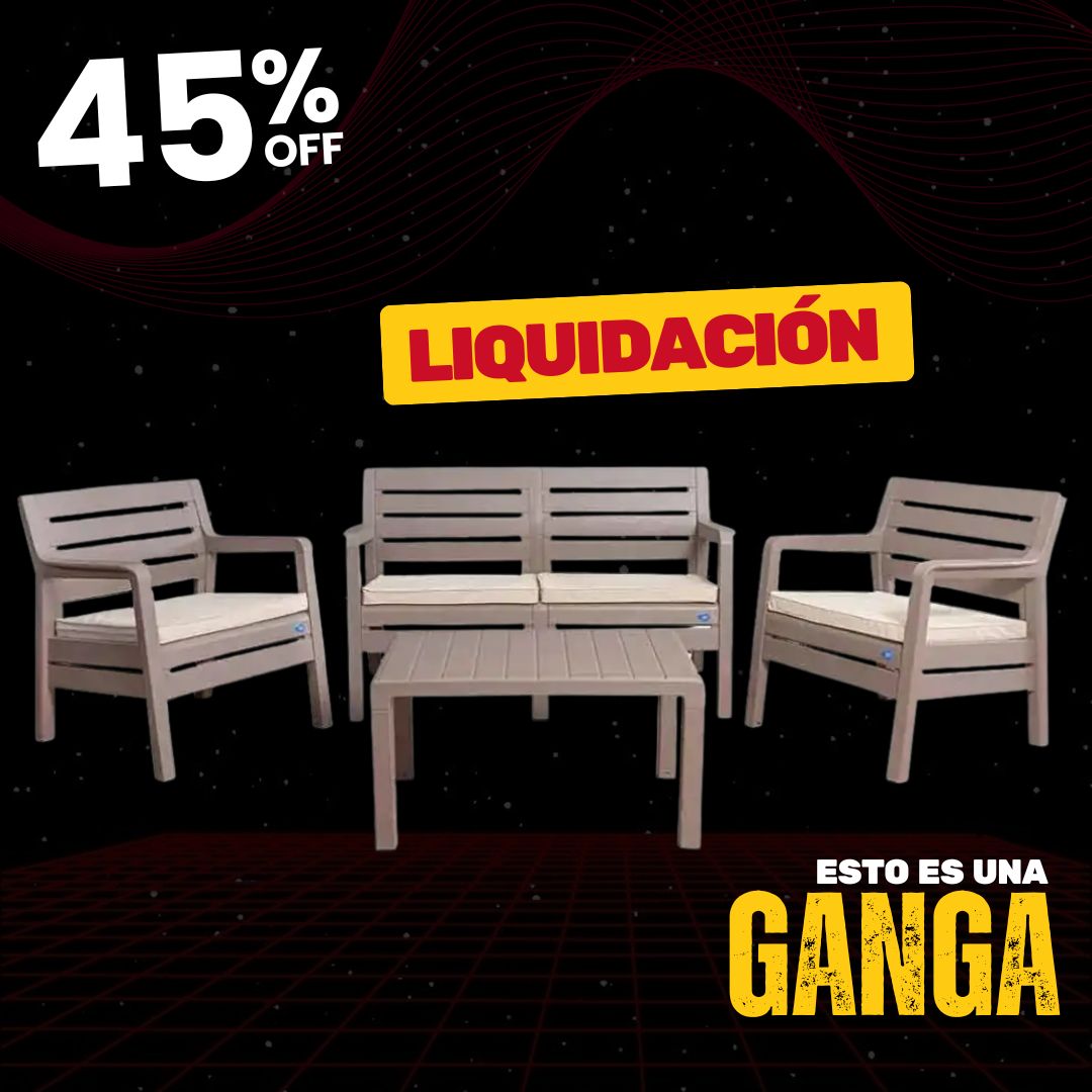 Set2 Jardín Plástico Paris Capuchino