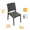 Silla Plástica Fusion Rattan Apilable (5)