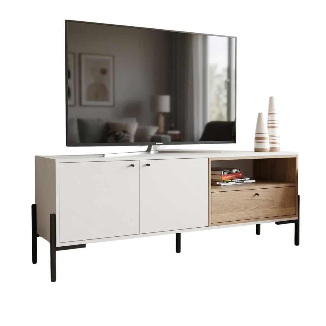 Mesa Tv Rack Metalwood Industrial 4251 1.53m