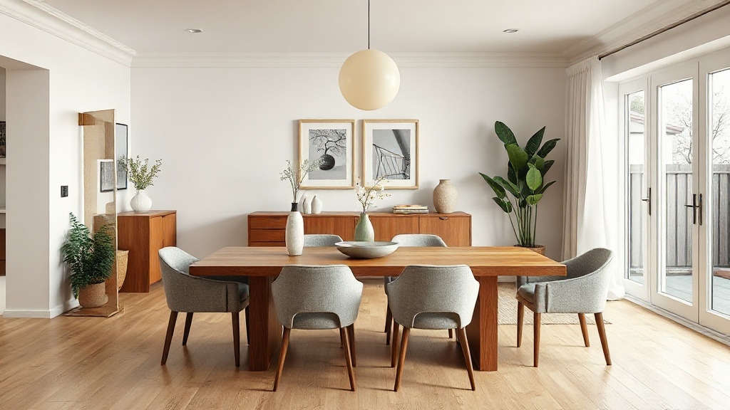 Comedor moderno de madera, muebles en Rafaela